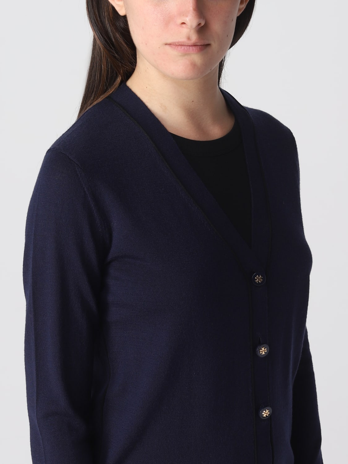 TORY BURCH PULL: Pull femme Tory Burch, Bleu - Img 5