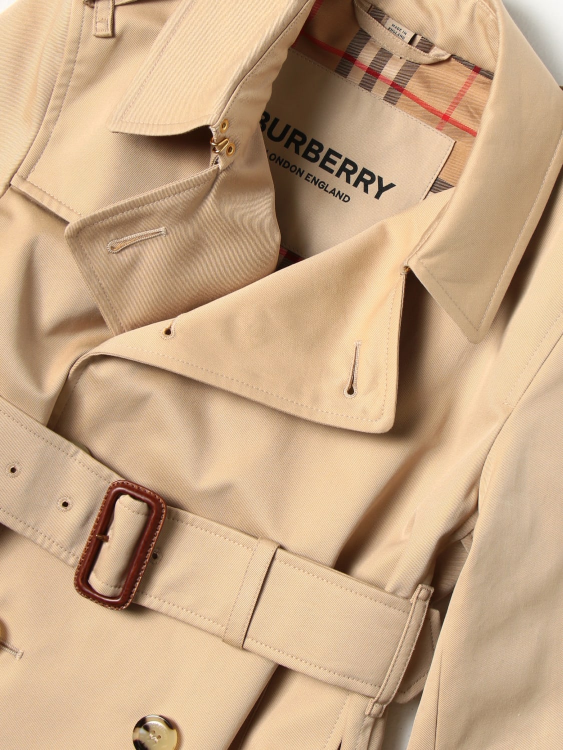 BURBERRY ベージュ コート サイズ13 BURBERRY：ジャケット ボーイ Kids - ベージュ | GIGLIO.COM