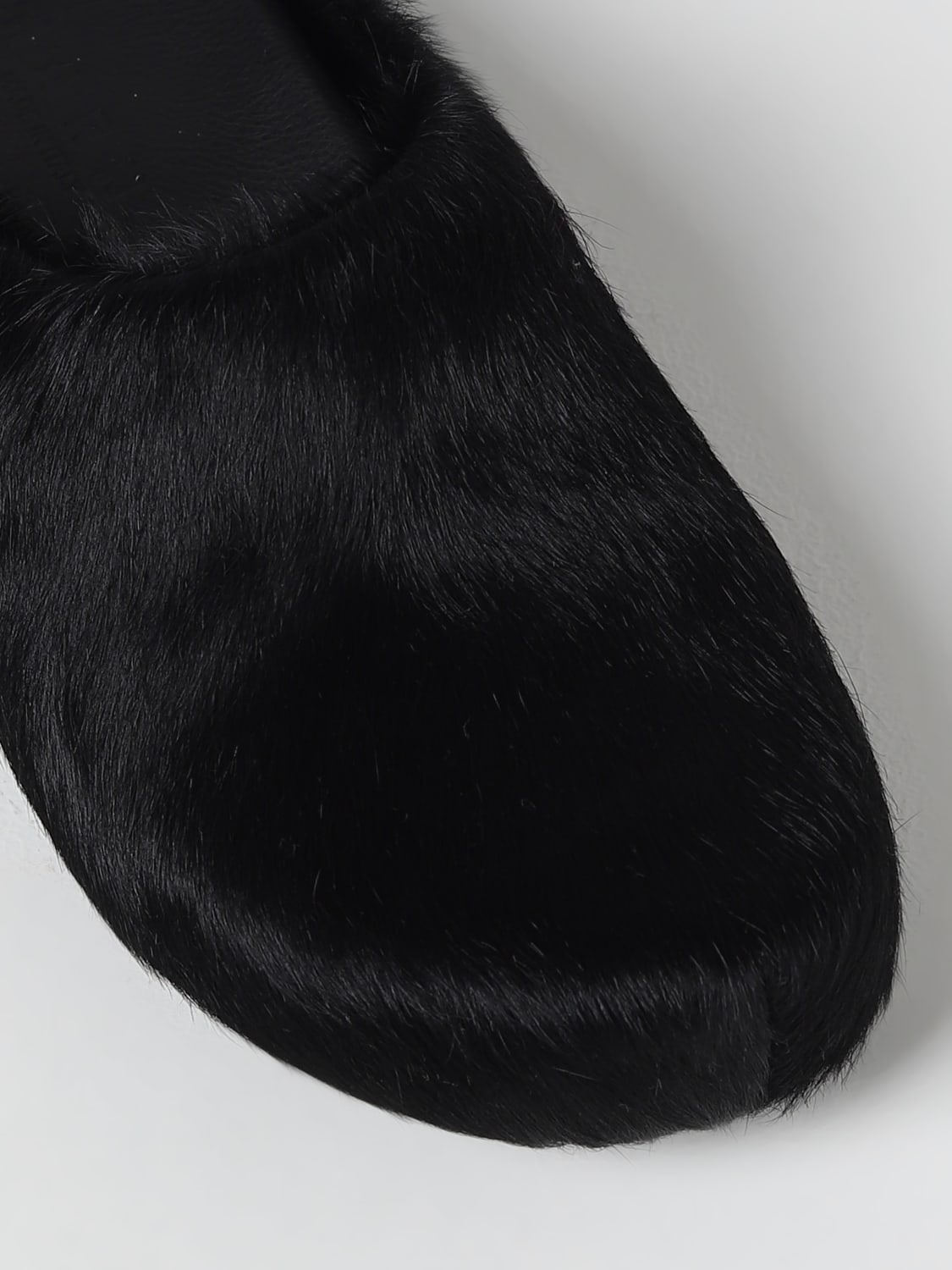 MARNI SHOES: Marni sabots in fur, Black - Img 4