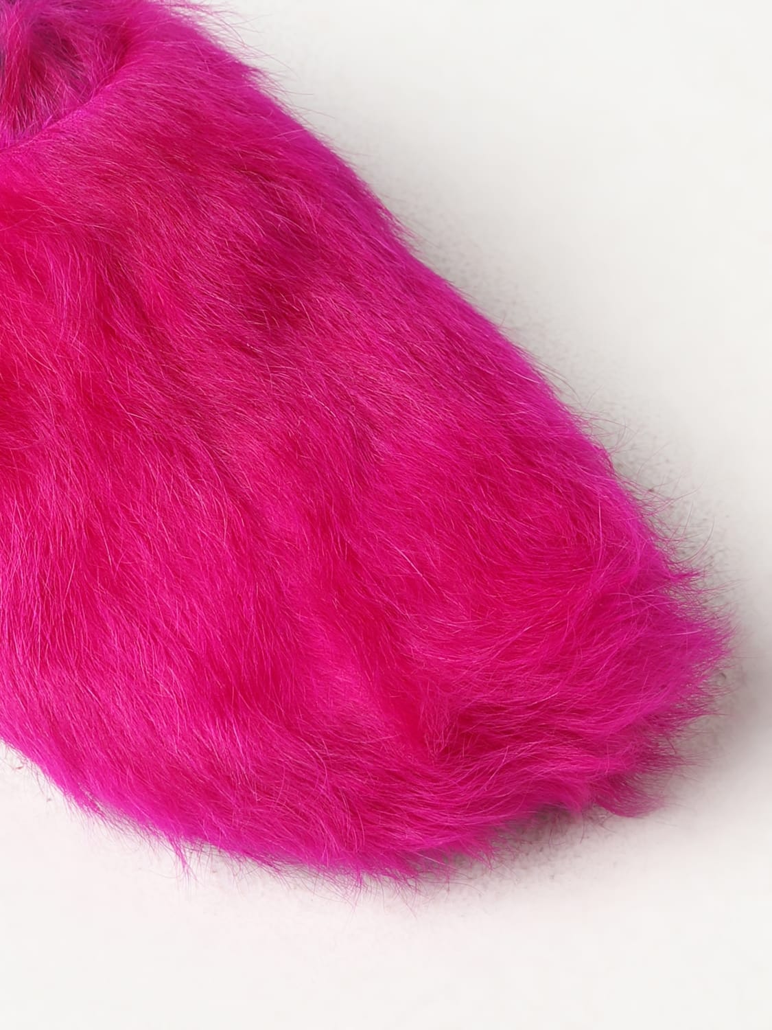MARNI SHOES: Marni sabots in fur, Fuchsia - Img 4
