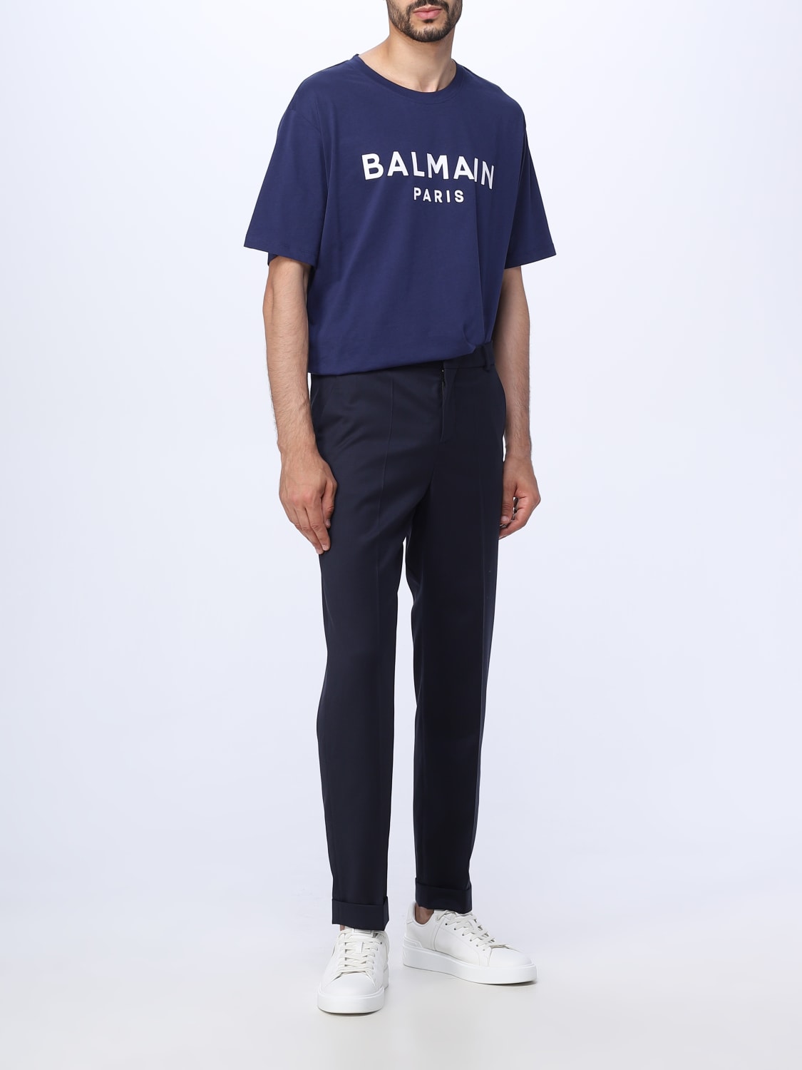 BALMAIN HOSE: Hose herren Balmain, Schwarz - Img 2