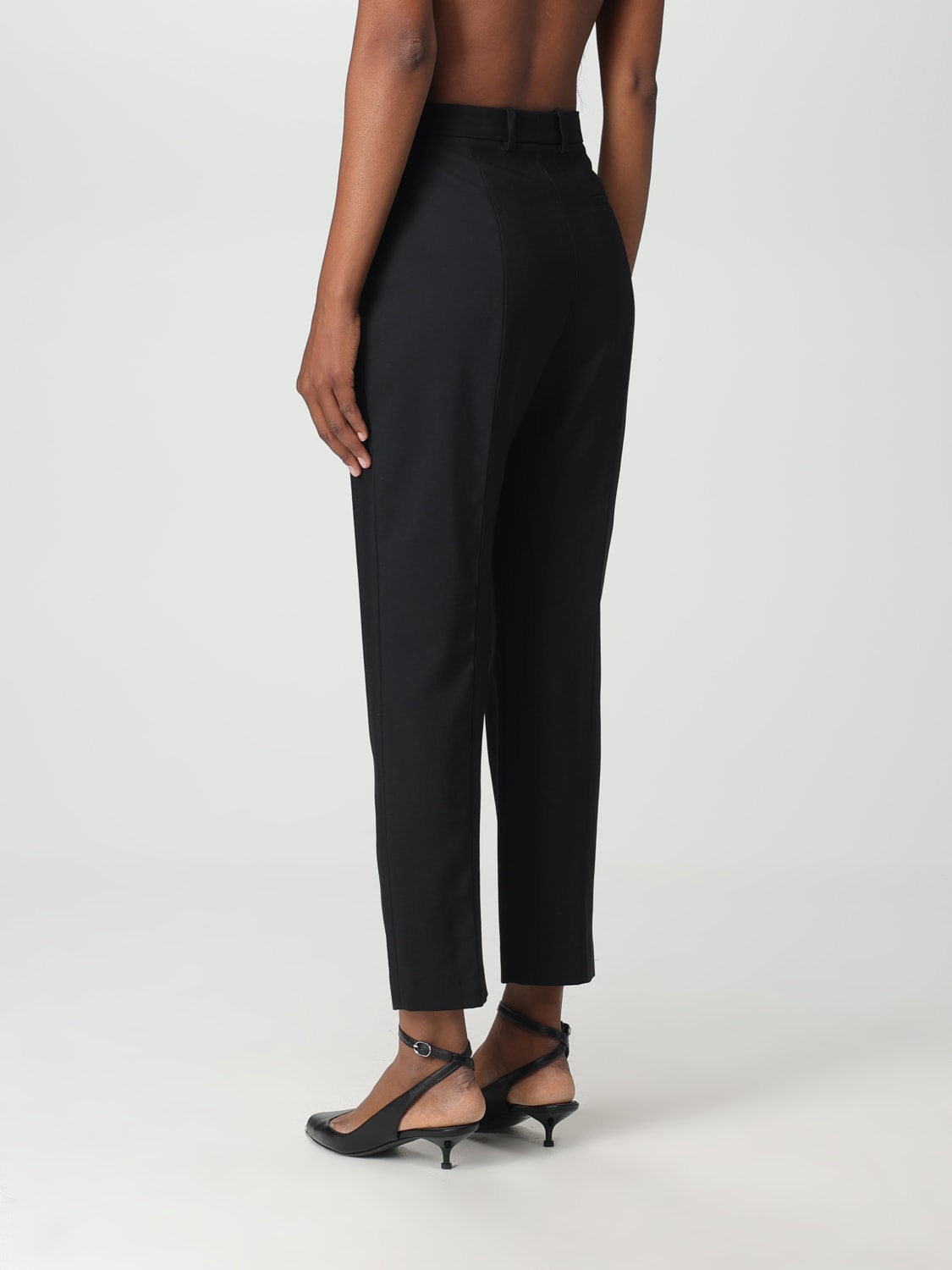 ALEXANDER MCQUEEN PANTS: Alexander McQueen pants in wool and cupro, Black - Img 3