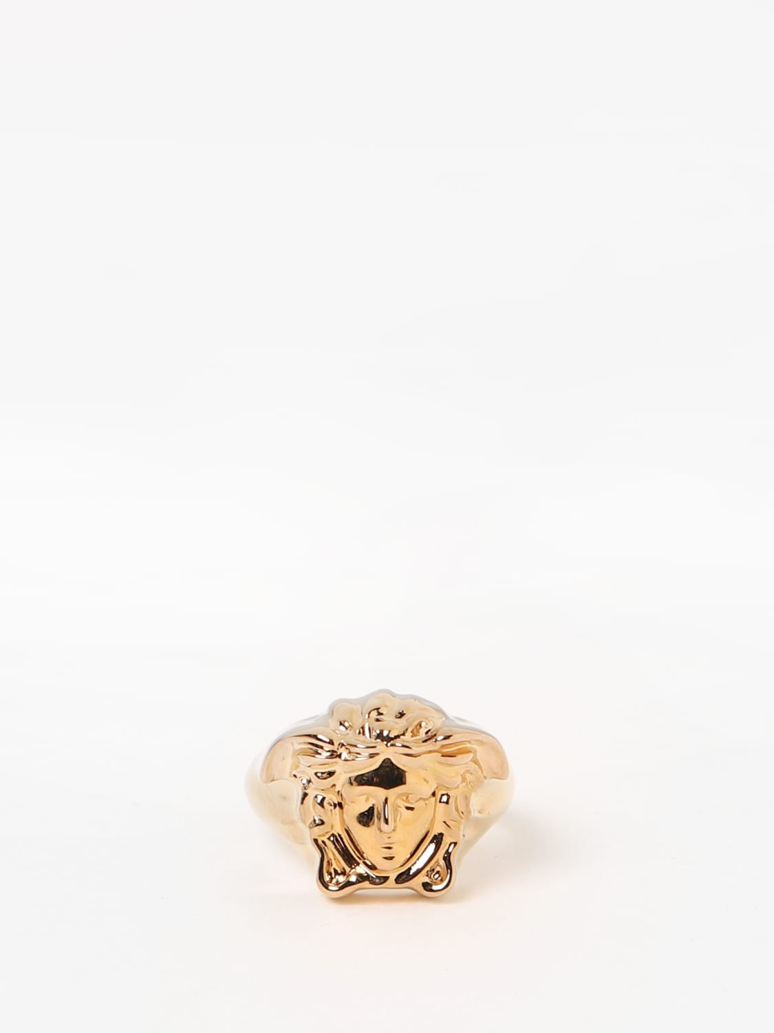 VERSACE JEWEL: Versace Medusa ring in brass, Gold - Img 2