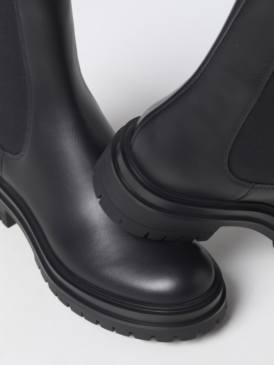 GIANVITO ROSSI BOOTS: Flat ankle boots woman Gianvito Rossi, Black - Img 4