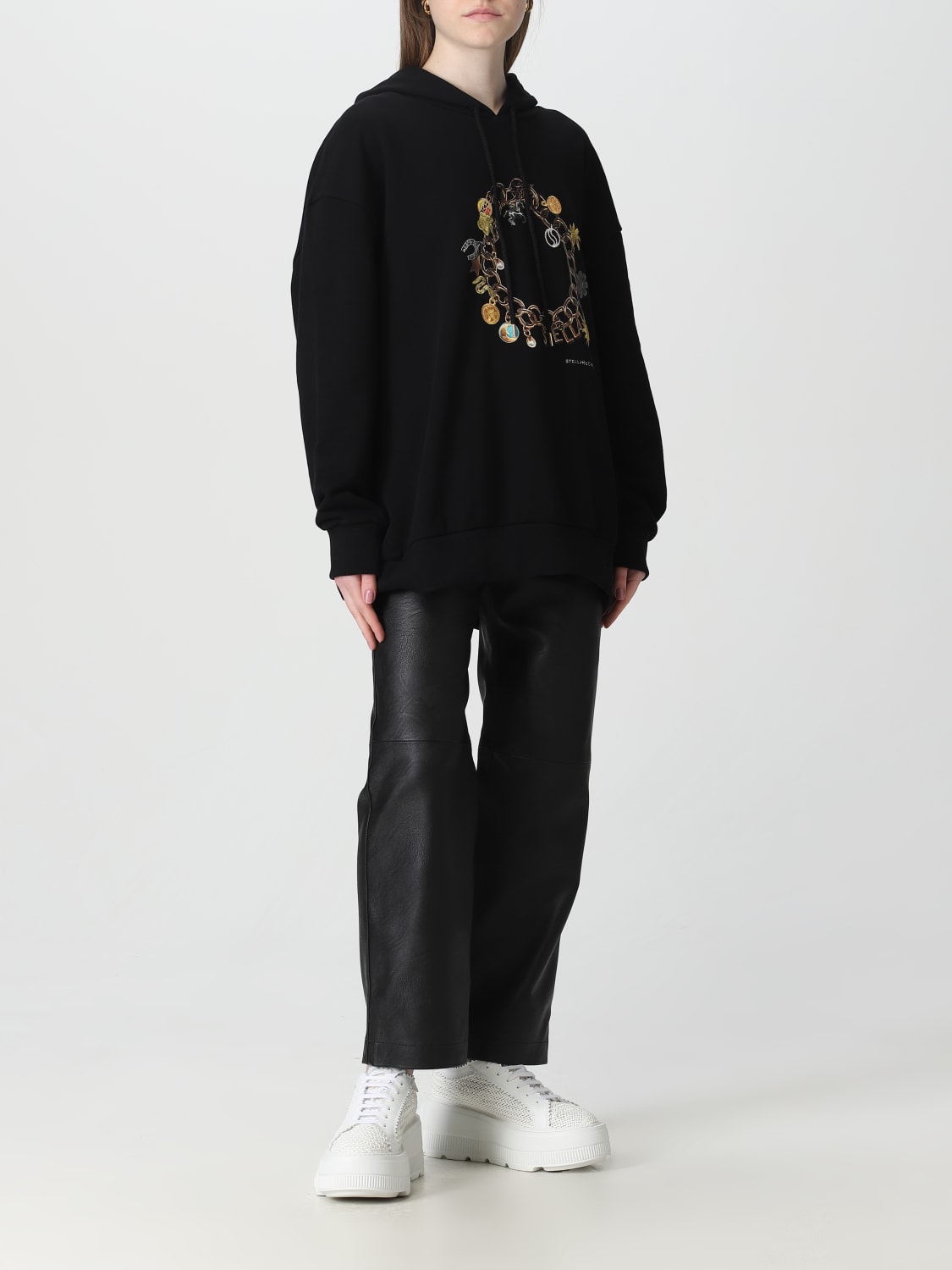 STELLA MCCARTNEY SWEATER: Stella McCartney cotton sweatshirt, Black - Img 2