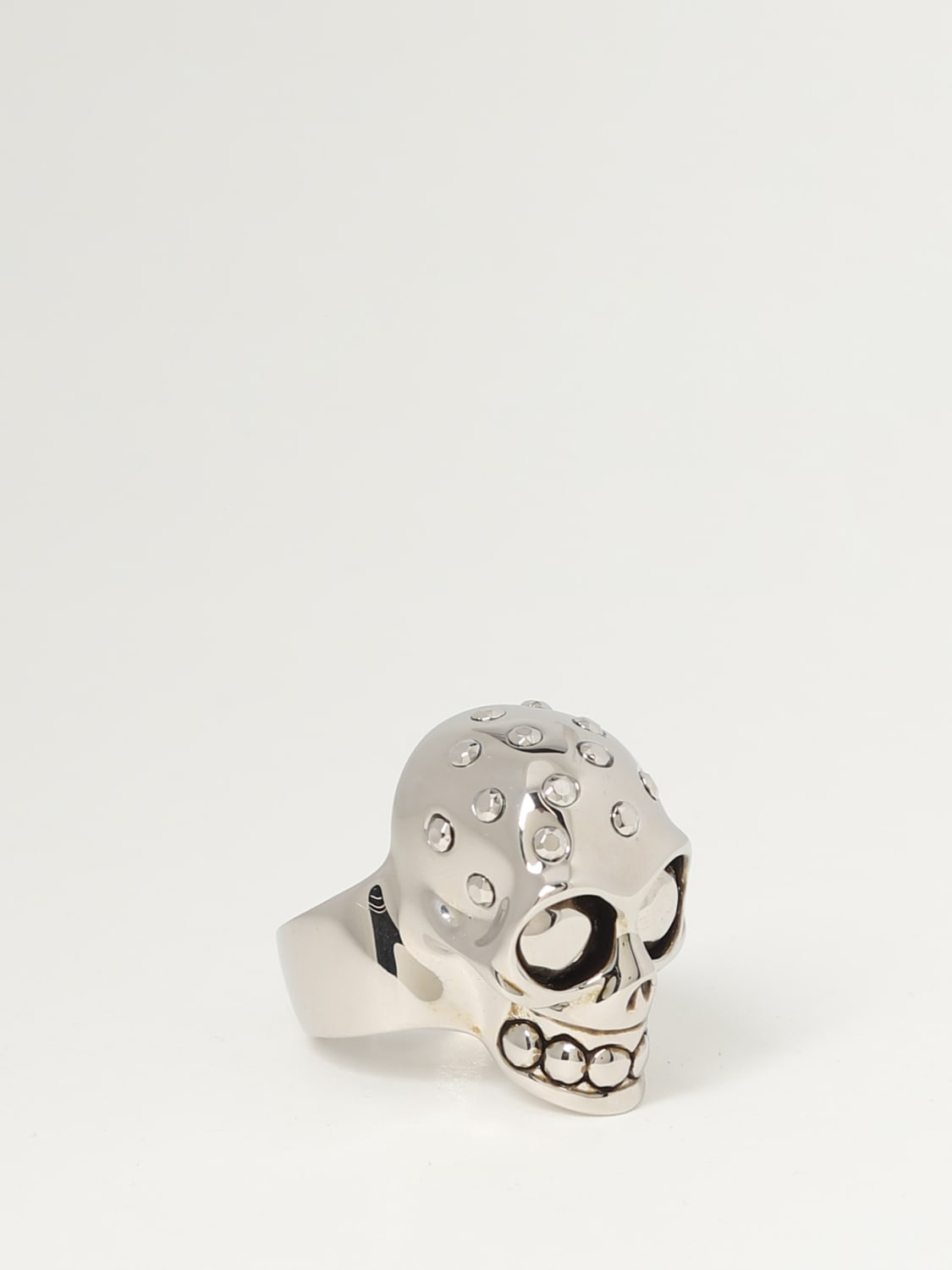 Giglio Anello Studded Skull Alexander McQueen in ottone