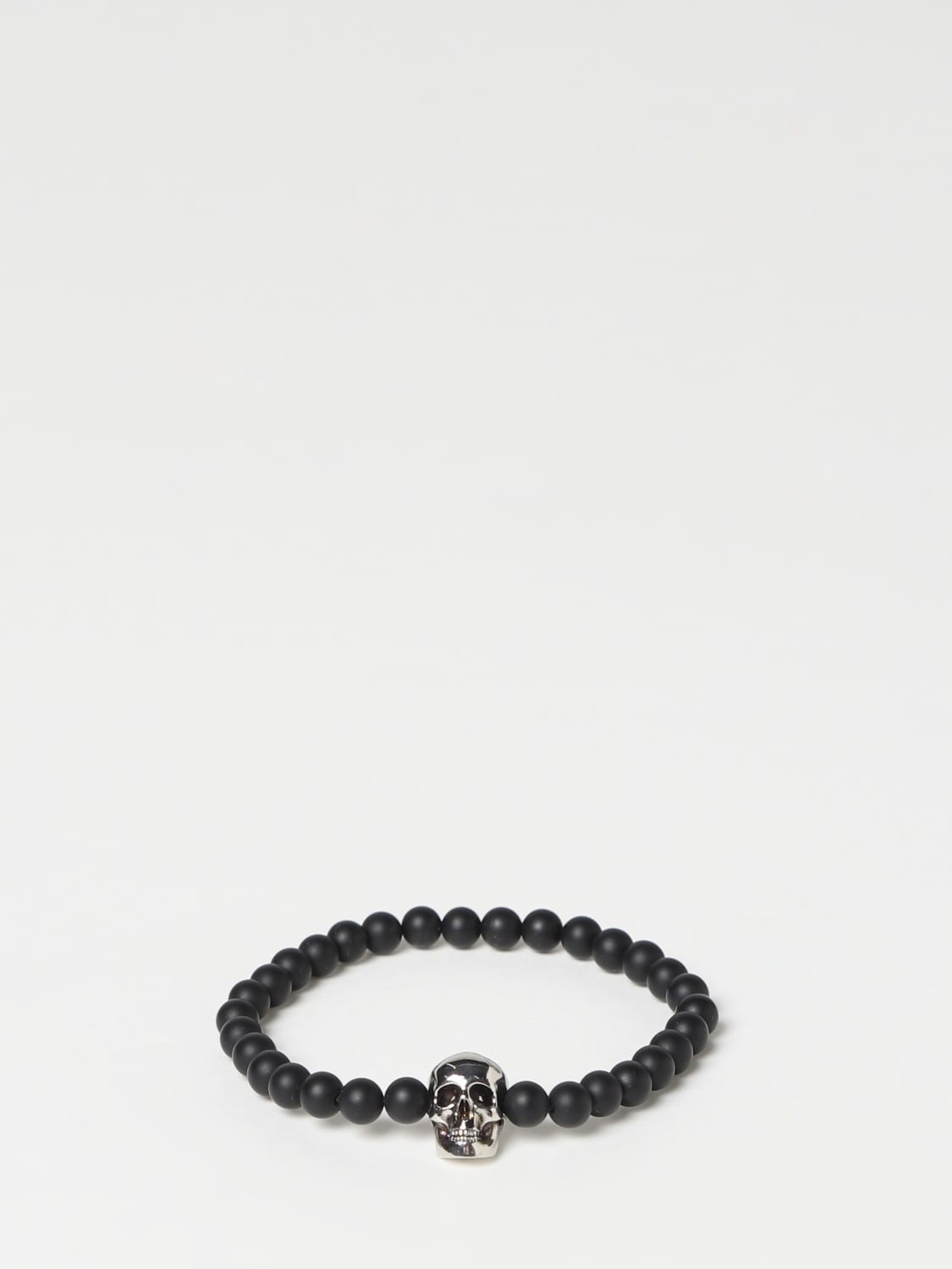 Giglio Bracciale Skull Alexander McQueen in metallo e pietre dure