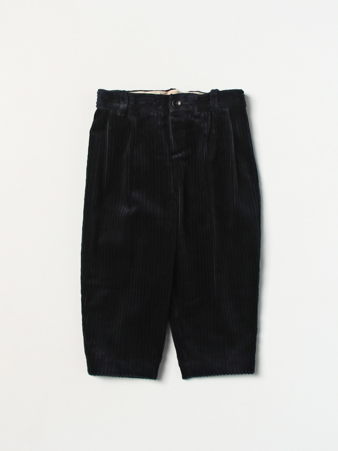 GUCCI PANTS: Gucci velvet pants, Blue - Img 1