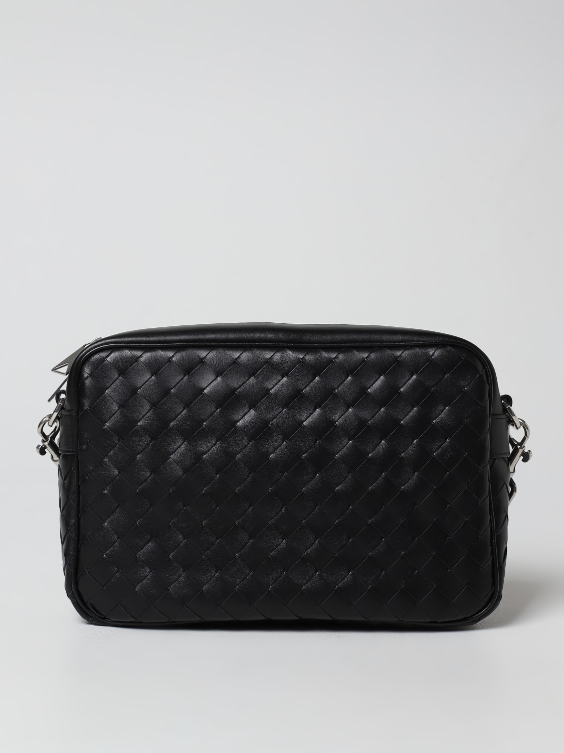 BOTTEGA VENETA SHOULDER BAG: Bottega Veneta bag in woven leather, Black - Img 1