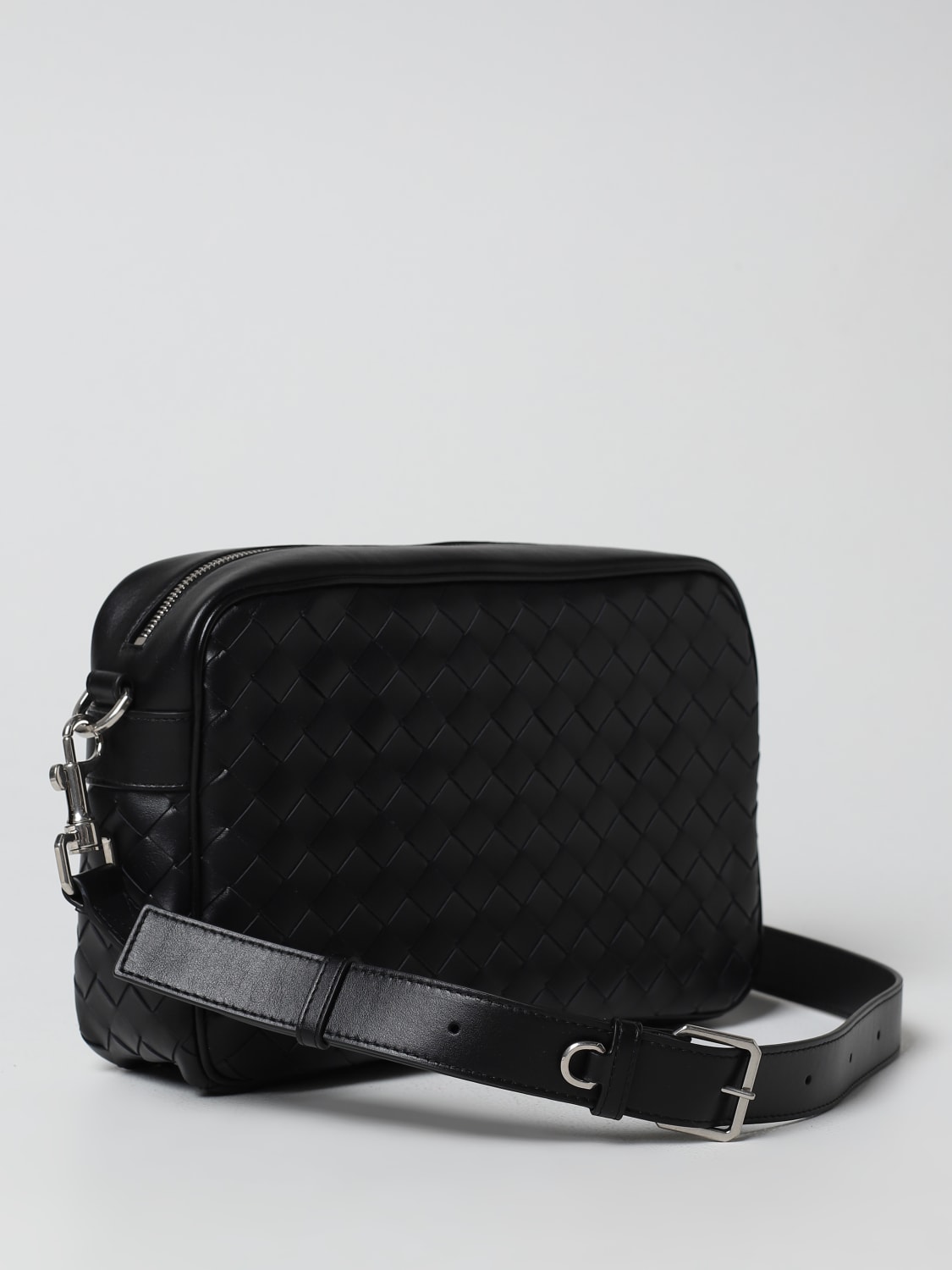 BOTTEGA VENETA SHOULDER BAG: Bottega Veneta bag in woven leather, Black - Img 2