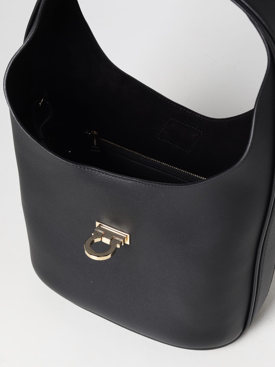 FERRAGAMO BOLSO DE HOMBRO: Bolso de mano mujer Ferragamo, Negro - Img 4