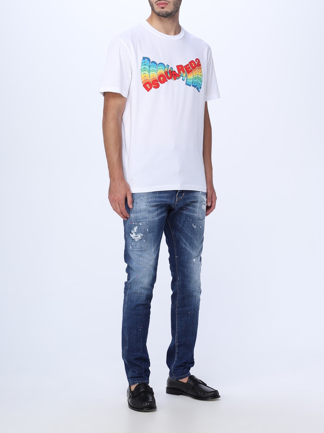DSQUARED2 T-SHIRT: Dsquared2 cotton t-shirt, White - Img 2