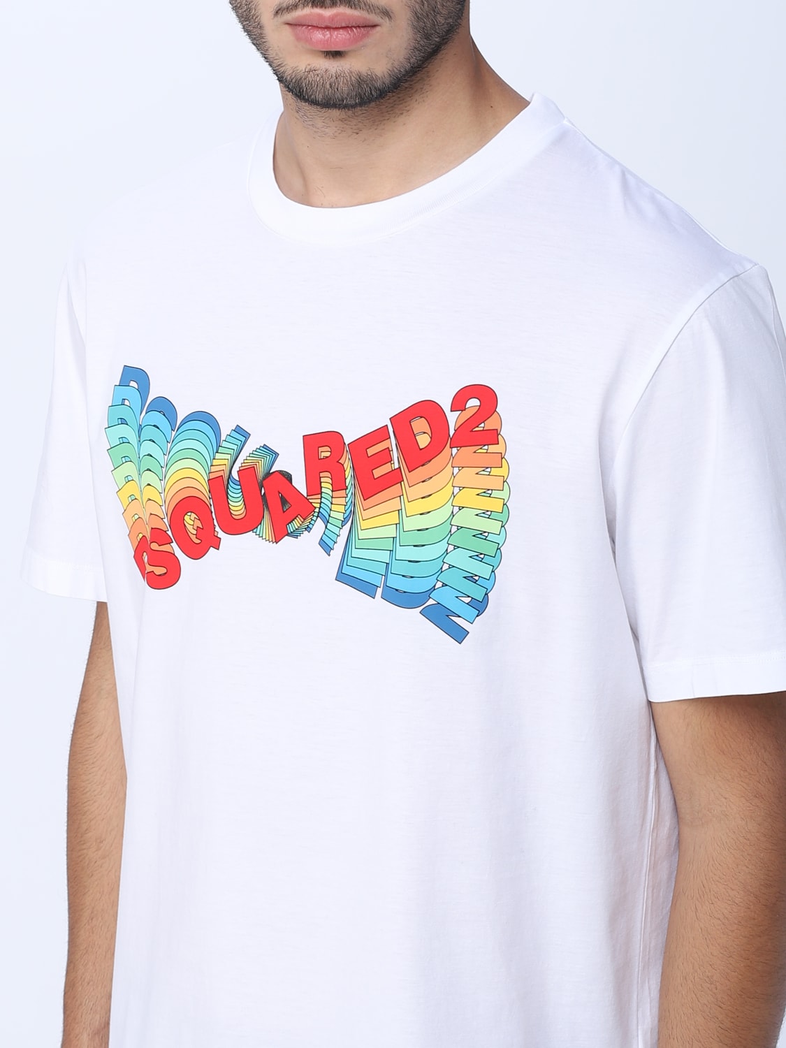DSQUARED2 T-SHIRT: Dsquared2 cotton t-shirt, White - Img 4