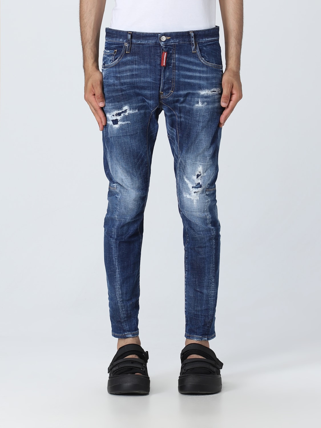 DSQUARED2 JEANS: Jeans homme Dsquared2, Bleu - Img 1