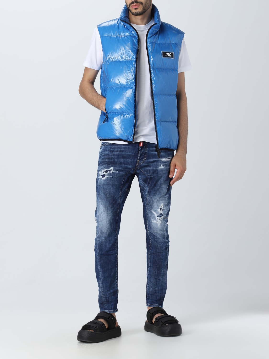 DSQUARED2 JEANS: Jeans homme Dsquared2, Bleu - Img 2