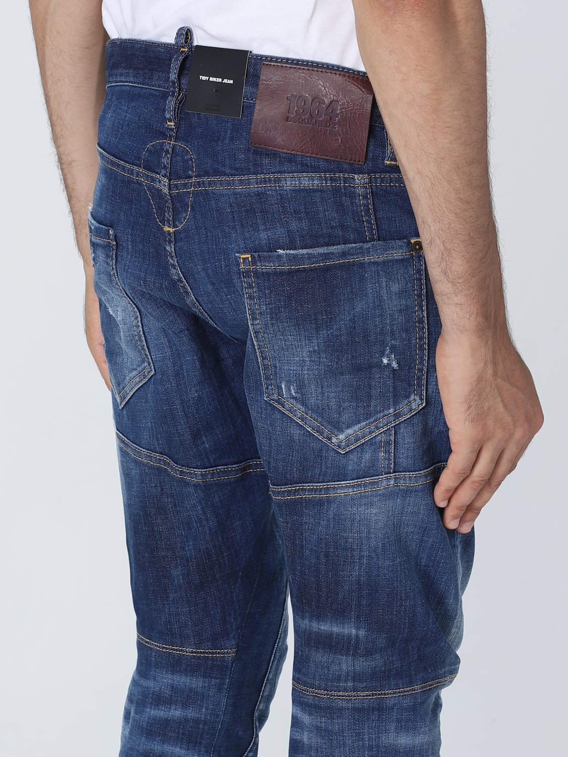 DSQUARED2 JEANS: Jeans homme Dsquared2, Bleu - Img 4