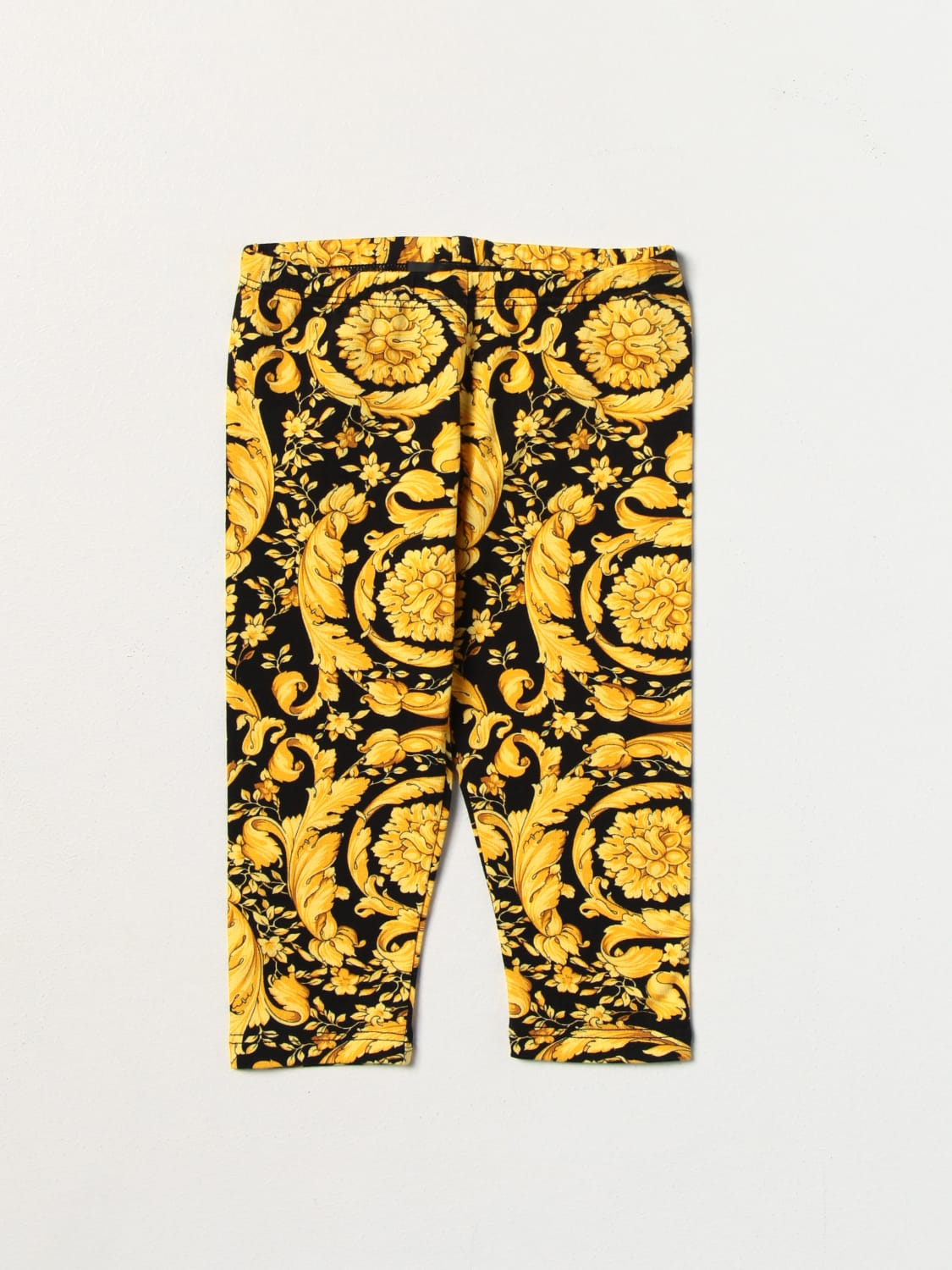 VERSACE PANTS: Versace Young pants in stretch cotton, Black - Img 1