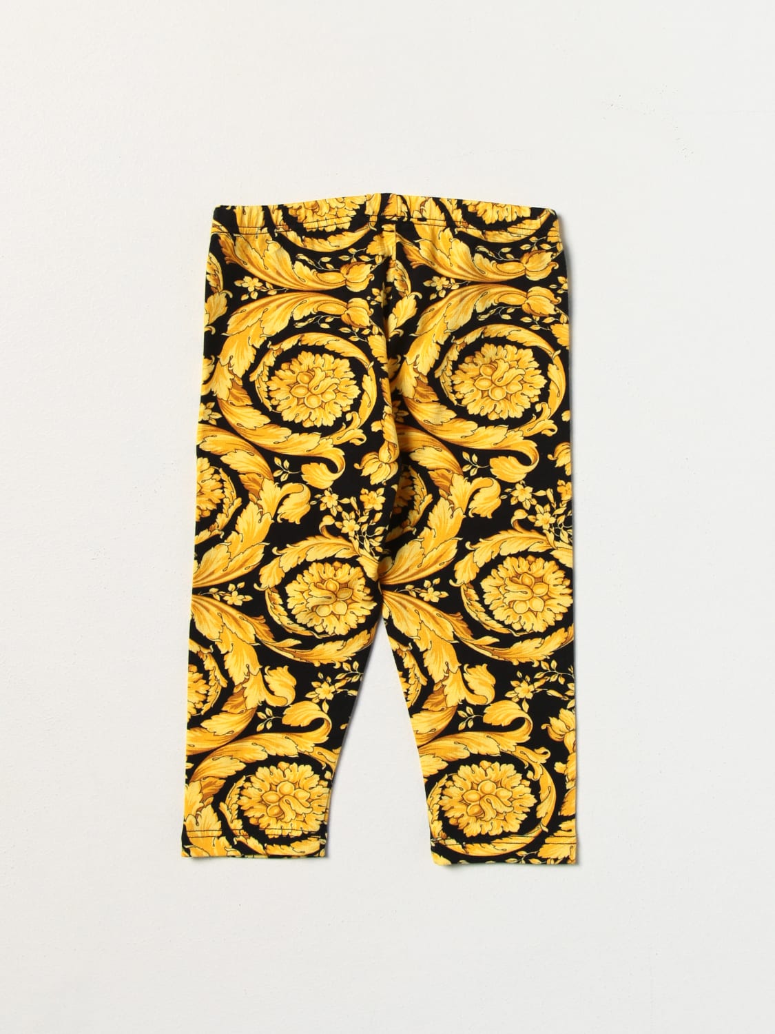 VERSACE PANTS: Versace Young pants in stretch cotton, Black - Img 2