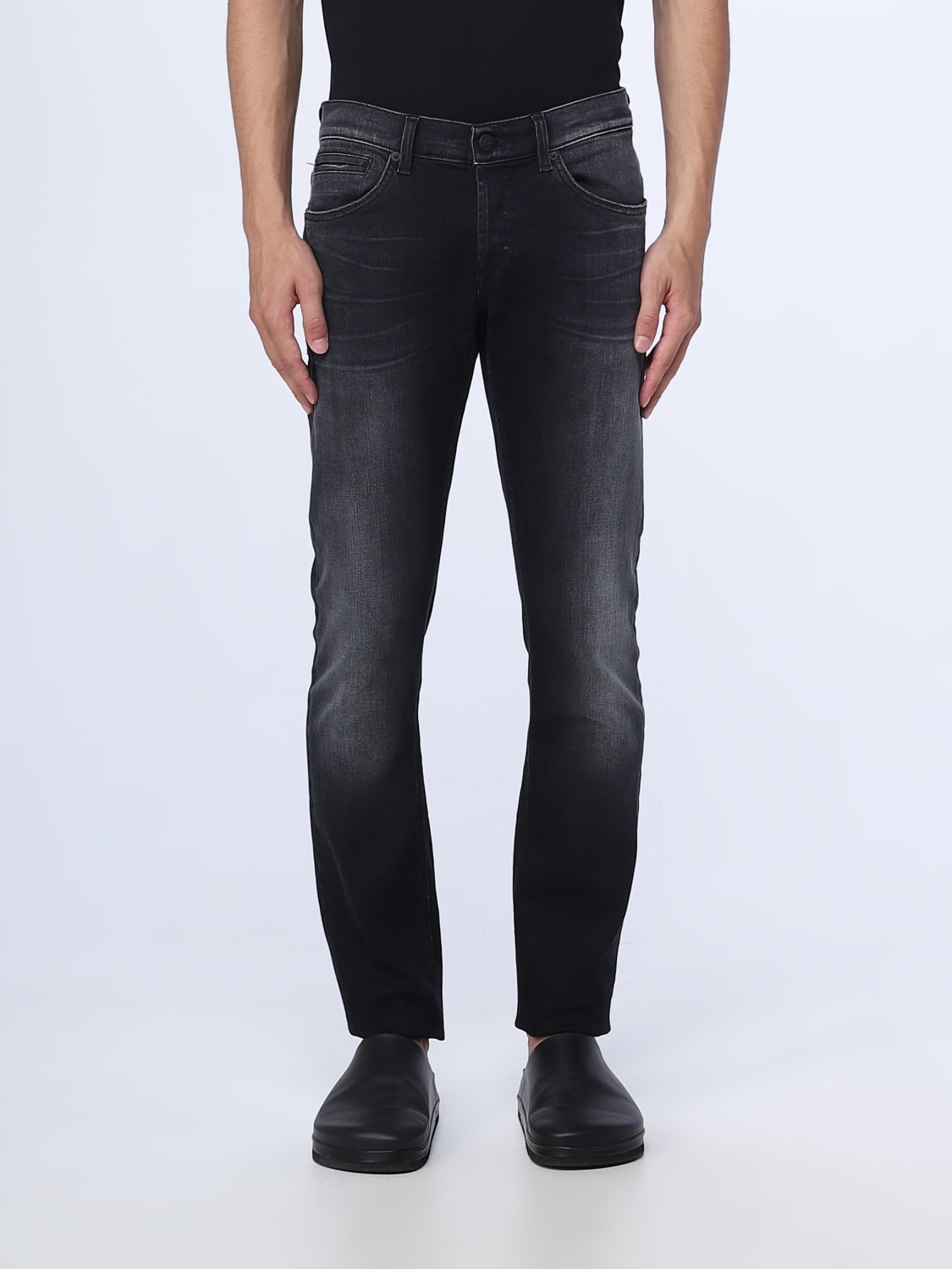 DONDUP JEANS: Dondup denim jeans, Black - Img 1