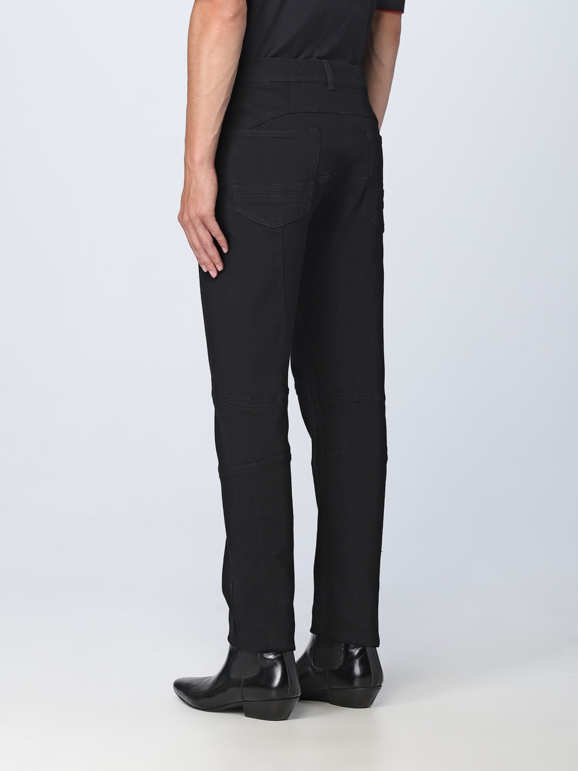 ALEXANDER MCQUEEN JEANS: Alexander McQueen jeans in stretch denim, Black - Img 3