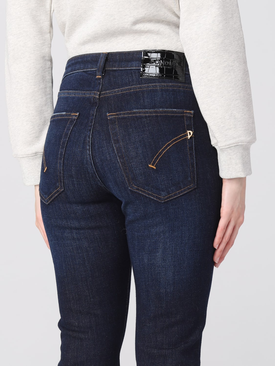 DONDUP JEANS: Jeans Dondup in denim, Bianco - Img 3