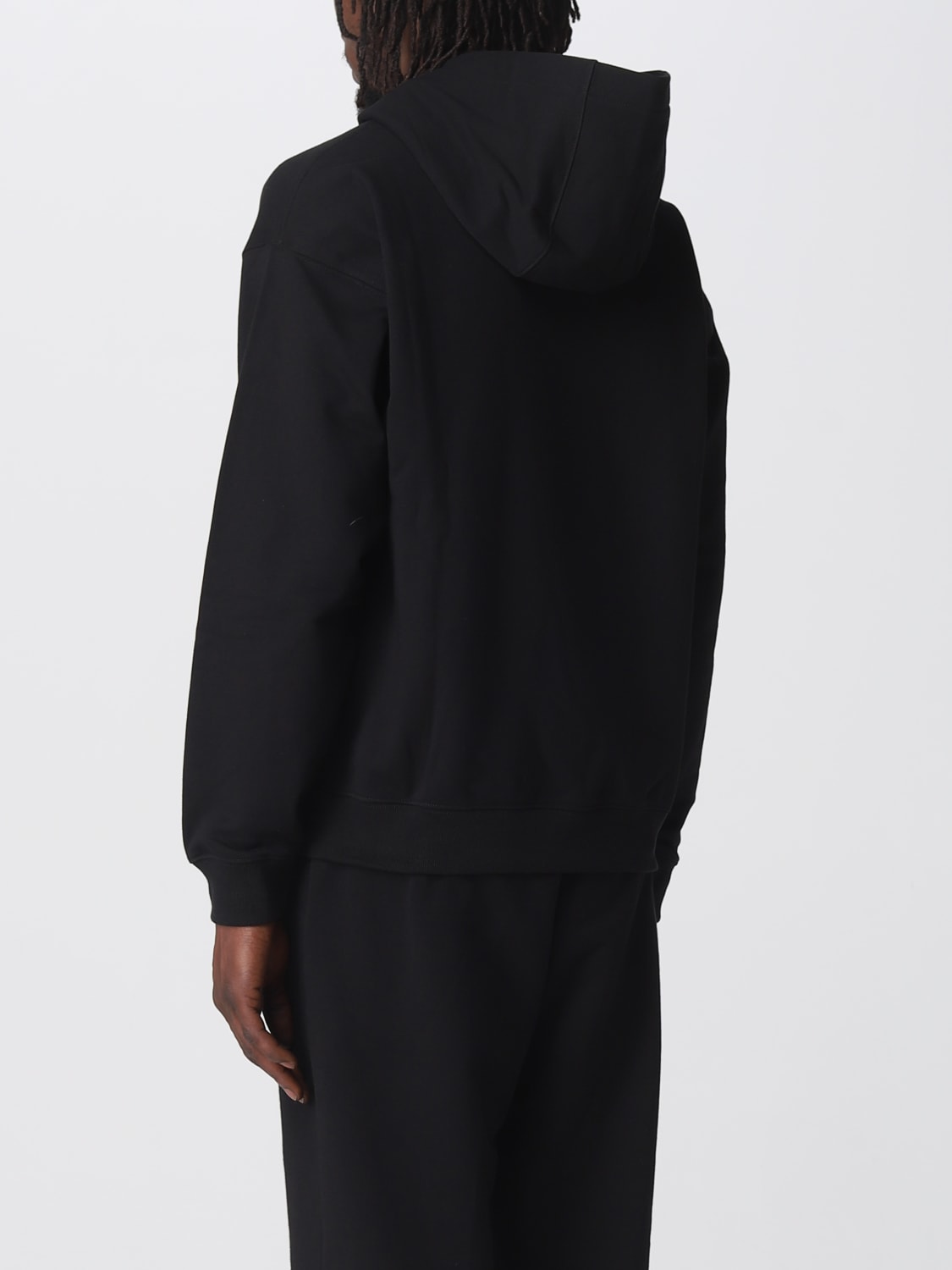 VERSACE SWEATSHIRT: Versace cotton sweatshirt, Black - Img 3