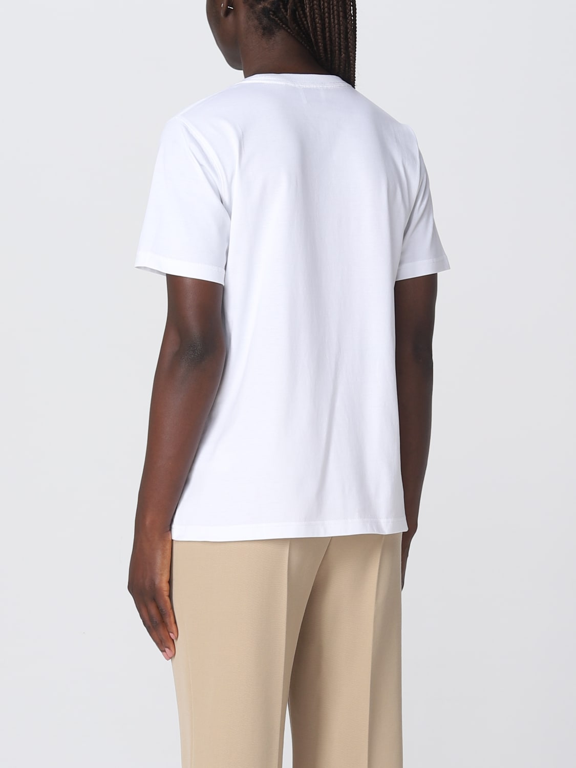 BURBERRY T-SHIRT: Burberry Margot cotton T-shirt, White - Img 3