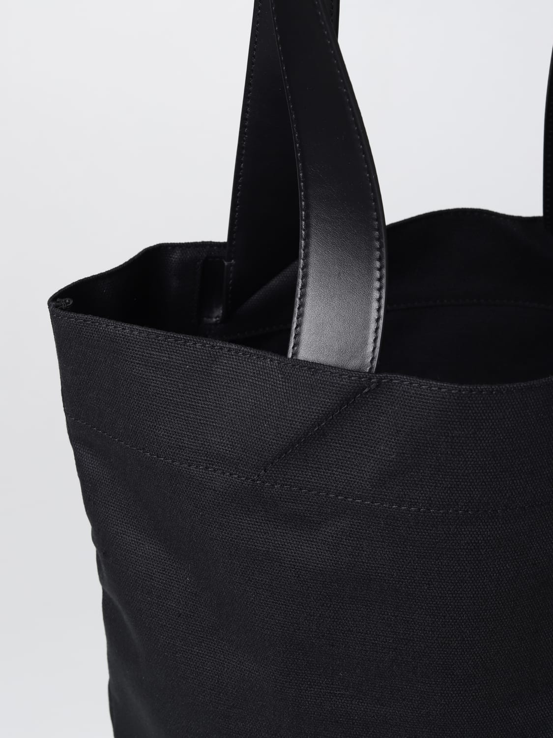 JIL SANDER BORSA: Borsa Book Jil Sander in canvas, Nero - Img 3