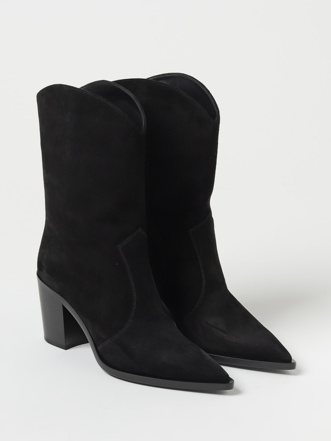 GIANVITO ROSSI BOOTS: Flat ankle boots woman Gianvito Rossi, Black - Img 2