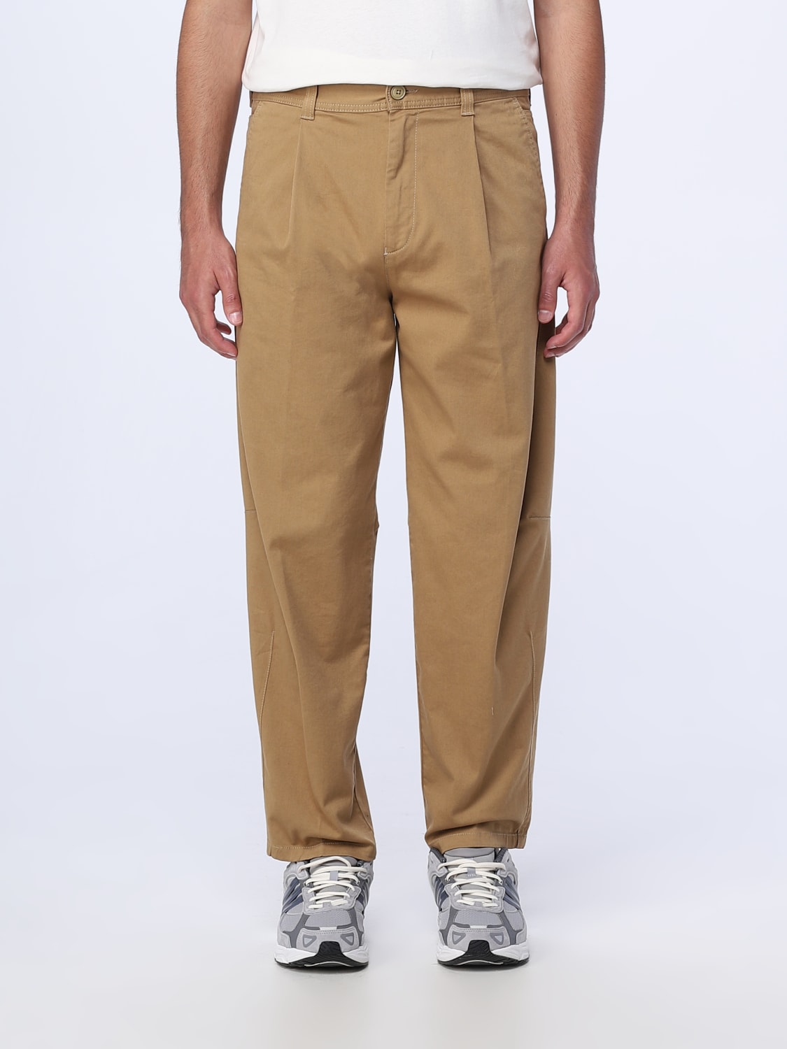 Cotton-blend gabardine pants