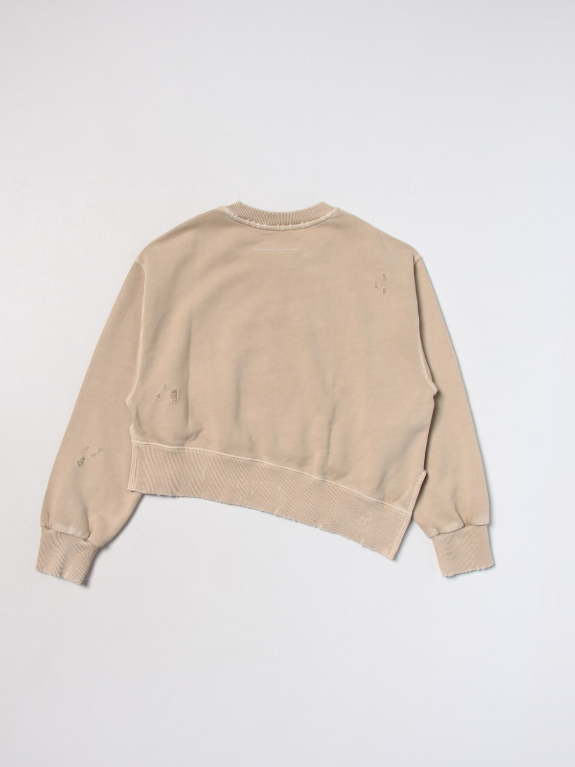 MM6 MAISON MARGIELA MAGLIA: Maglia Mm6 Maison Margiela in cotone, Beige - Img 2