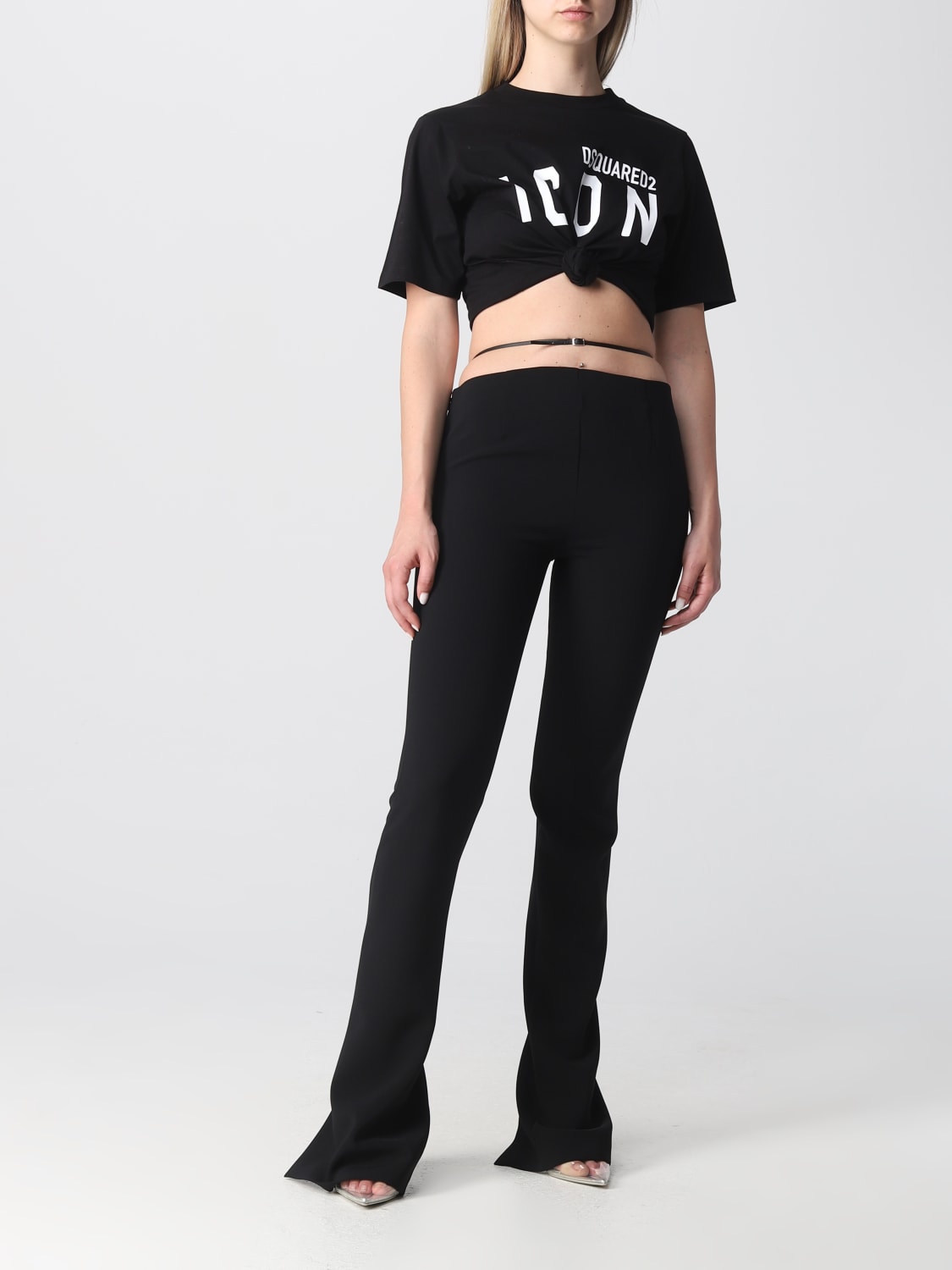 DSQUARED2 PANTALON: Pantalon femme Dsquared2, Noir - Img 2