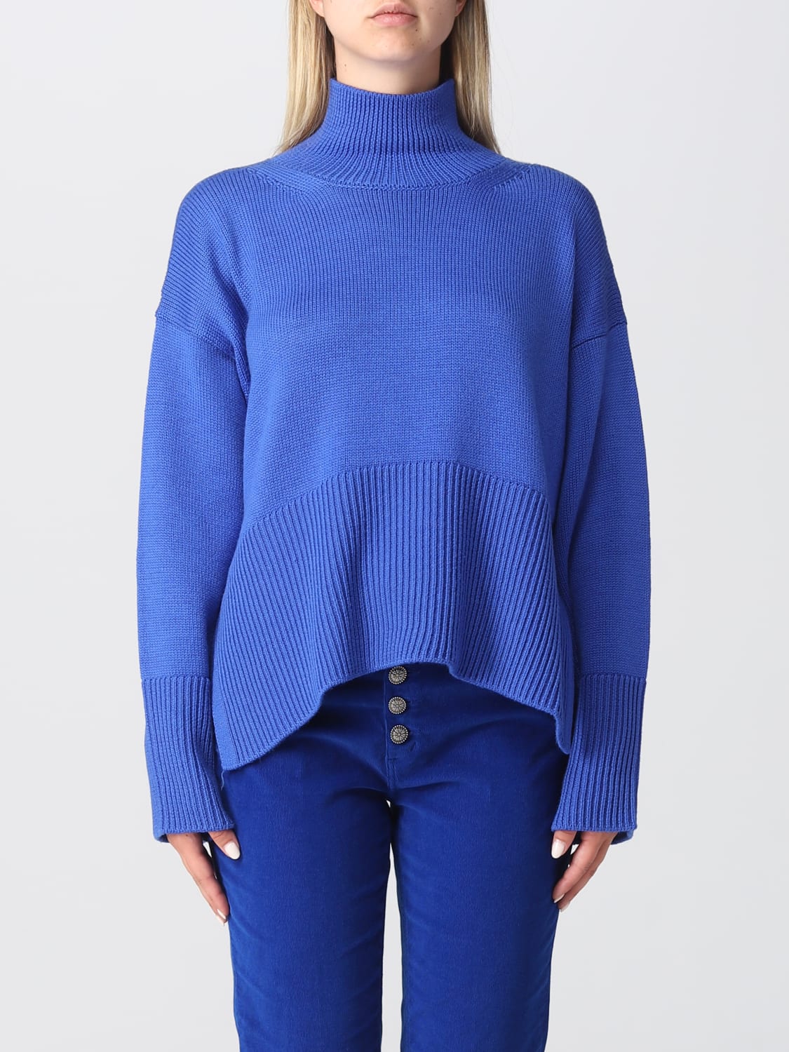 DONDUP JERSEY: Jersey mujer Dondup, Azul Oscuro - Img 1