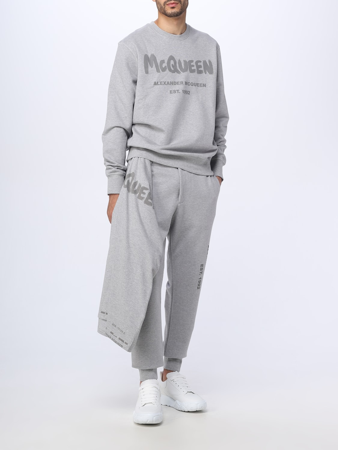 ALEXANDER MCQUEEN SWEATSHIRT: Alexander McQueen cotton sweatshirt, Grey - Img 2