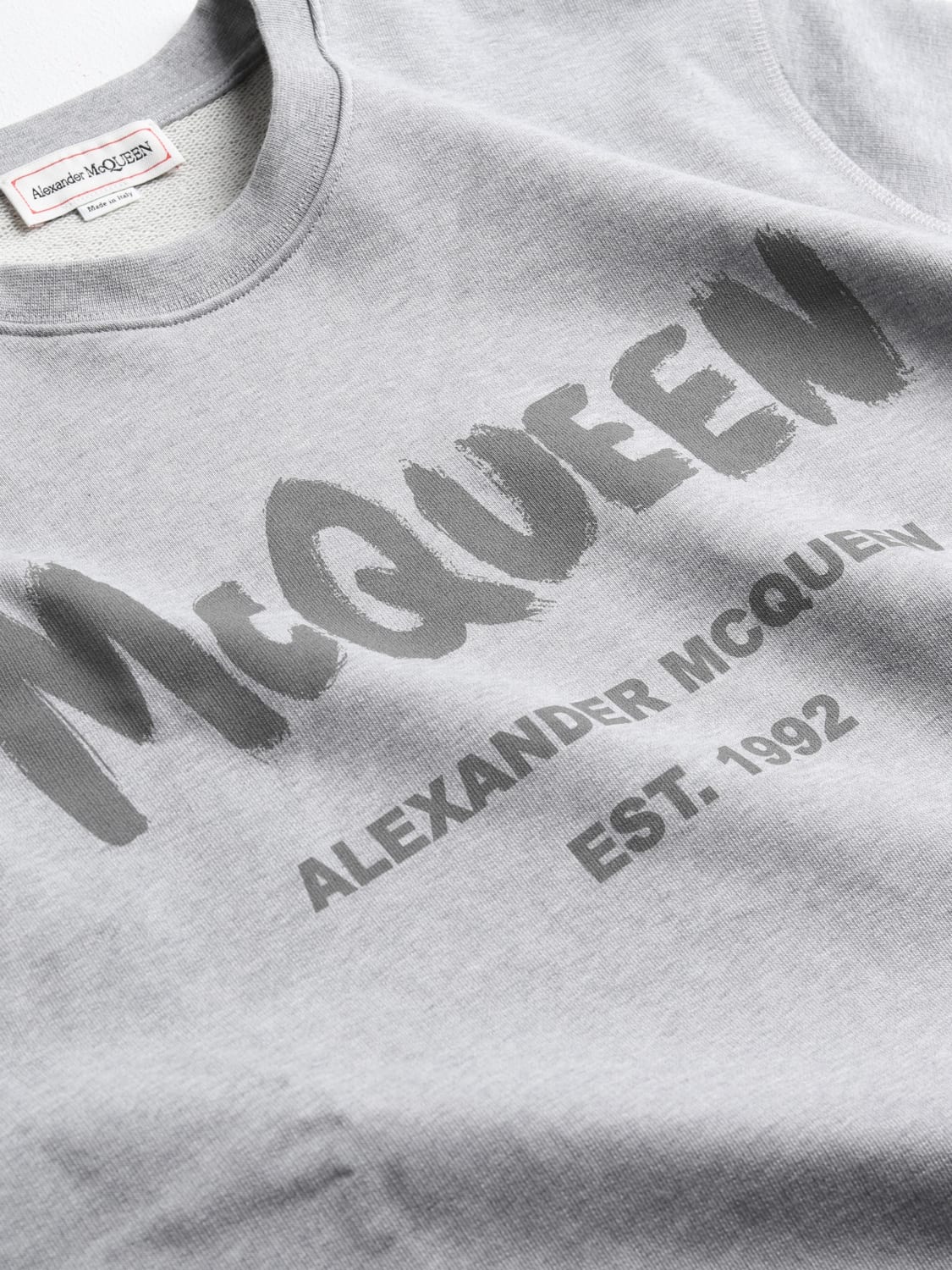 ALEXANDER MCQUEEN SWEATSHIRT: Alexander McQueen cotton sweatshirt, Grey - Img 6