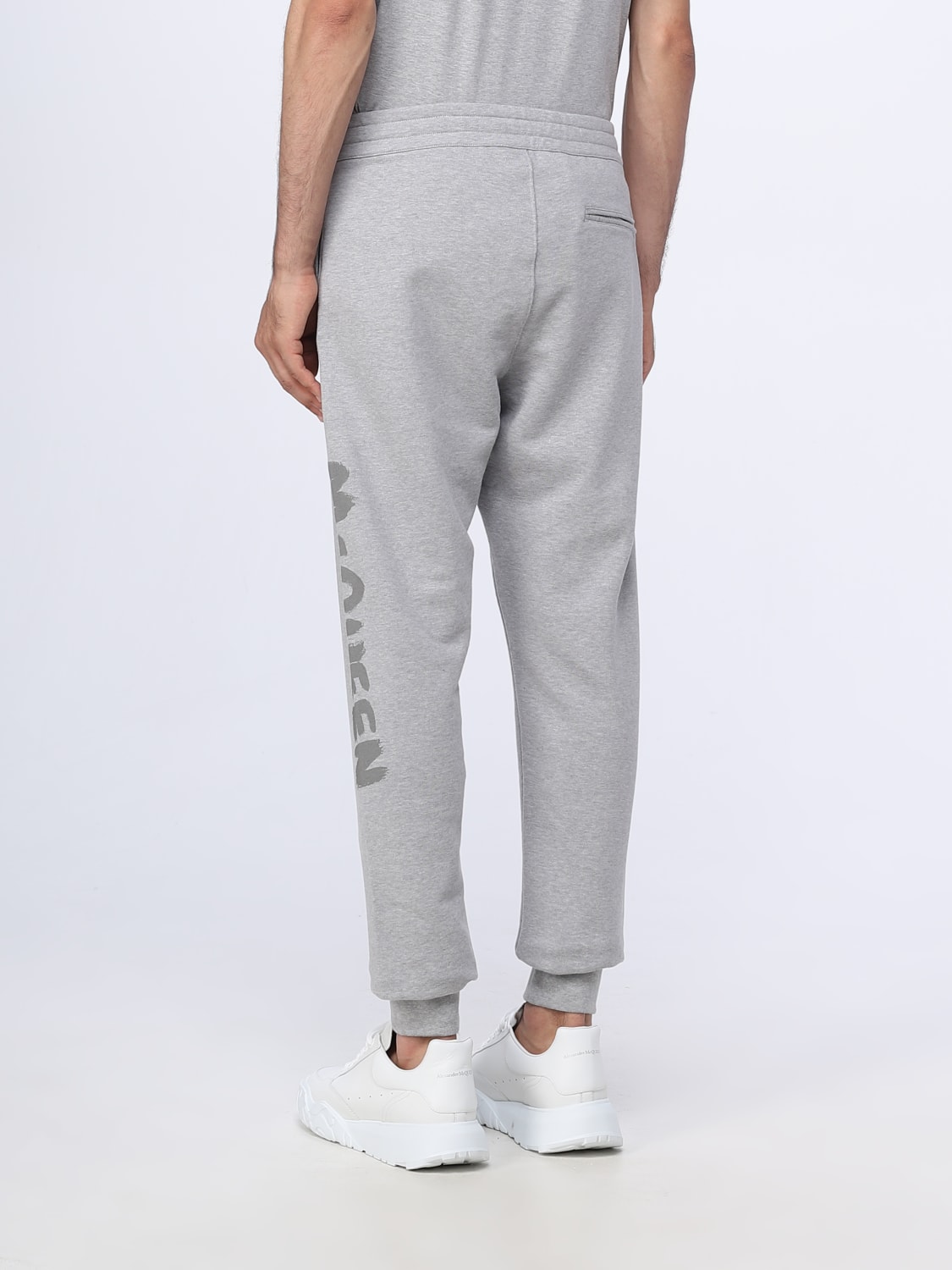 ALEXANDER MCQUEEN PANTS: Alexander McQueen pants in cotton, Grey - Img 3