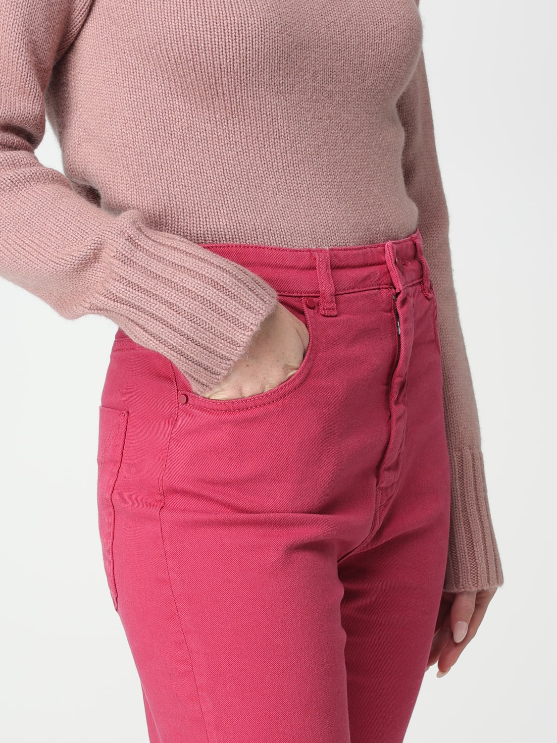 MAX MARA PANTS: Max Mara cotton pants, Fuchsia - Img 5