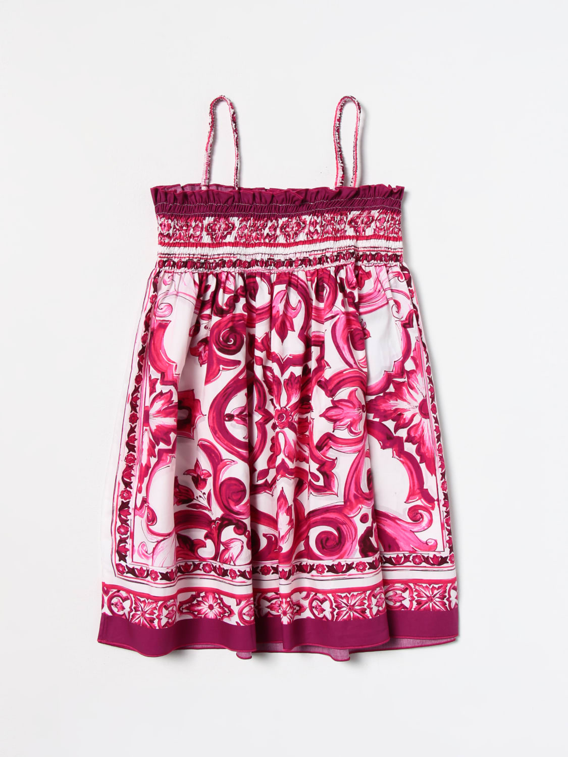 DOLCE & GABBANA DRESS: Dolce & Gabbana dress in cotton, Fuchsia - Img 2