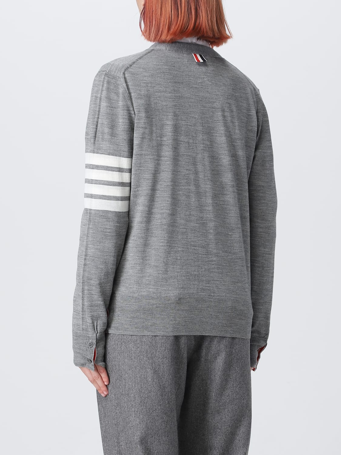THOM BROWNE PULL: Pull femme Thom Browne, Gris - Img 3