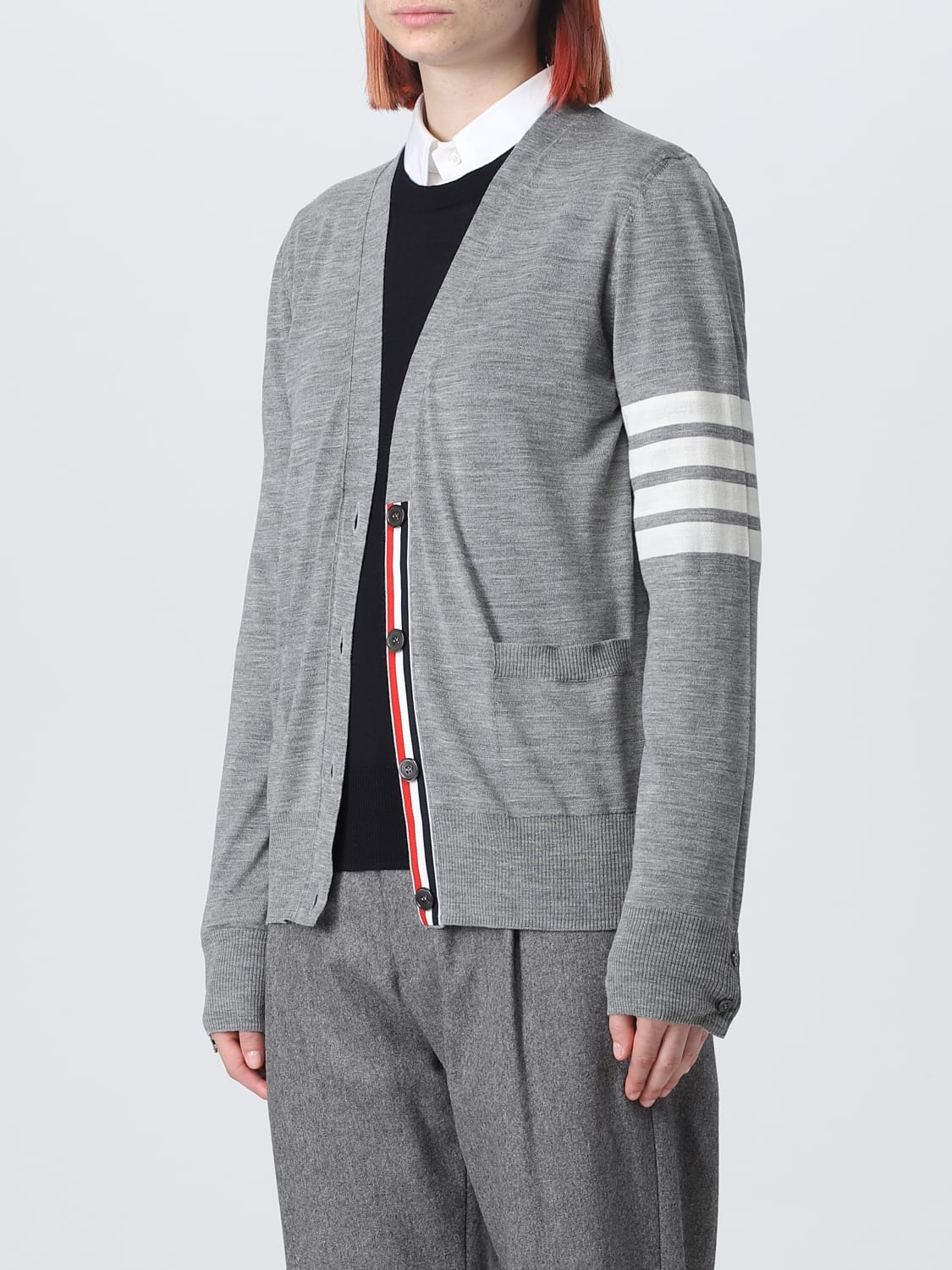 THOM BROWNE PULL: Pull femme Thom Browne, Gris - Img 4