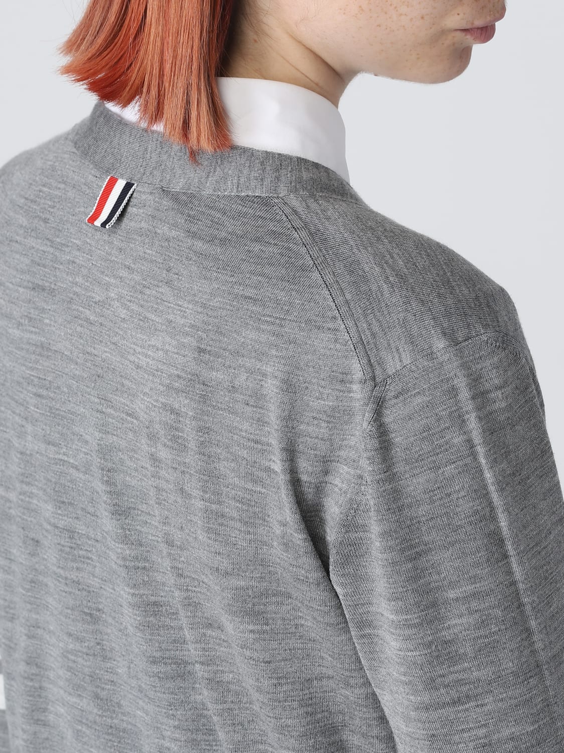 THOM BROWNE PULL: Pull femme Thom Browne, Gris - Img 5