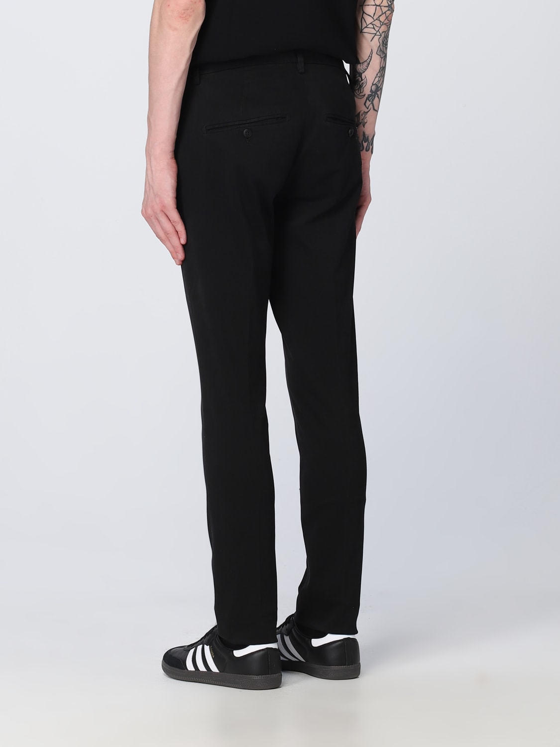 DONDUP PANTS: Dondup pants in stretch cotton, Black - Img 2