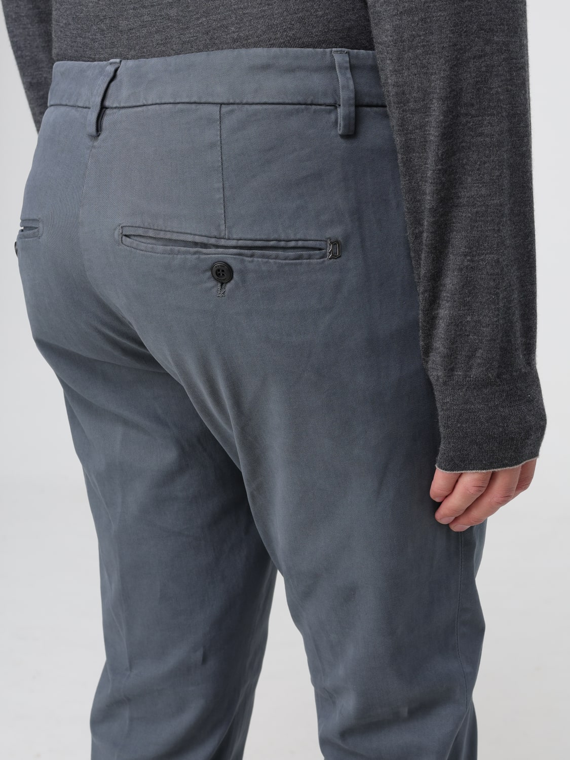 DONDUP PANTS: Dondup pants in stretch cotton, Grey - Img 3