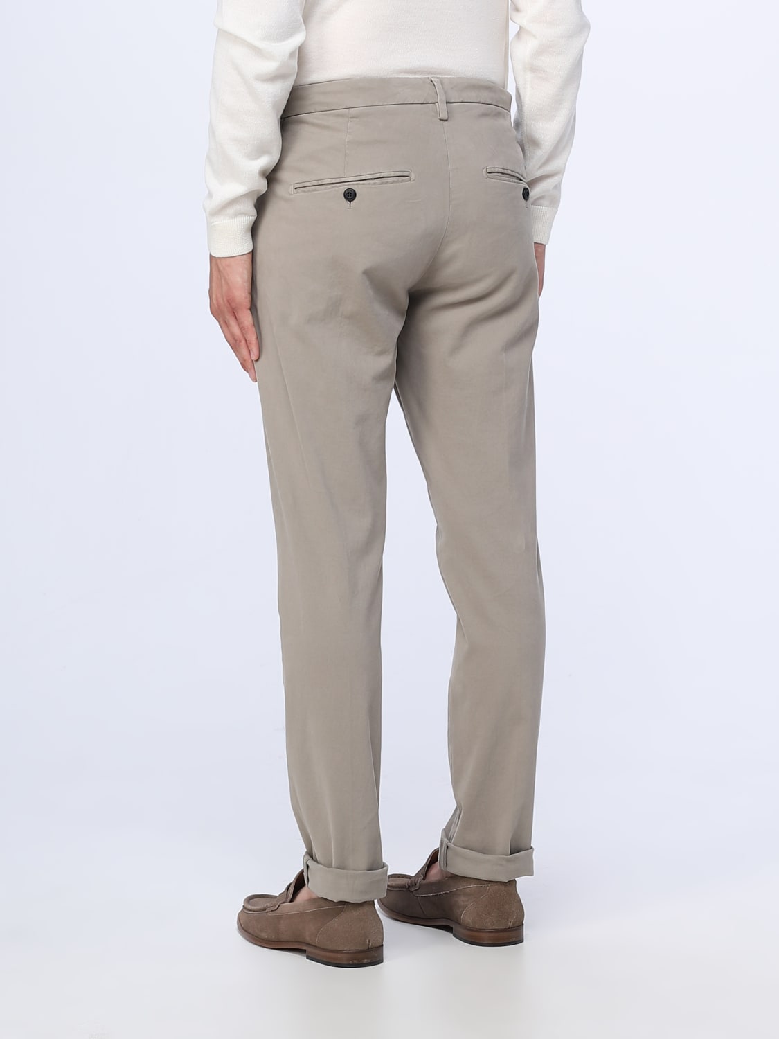 DONDUP PANTS: Dondup pants in stretch cotton, Brown - Img 2