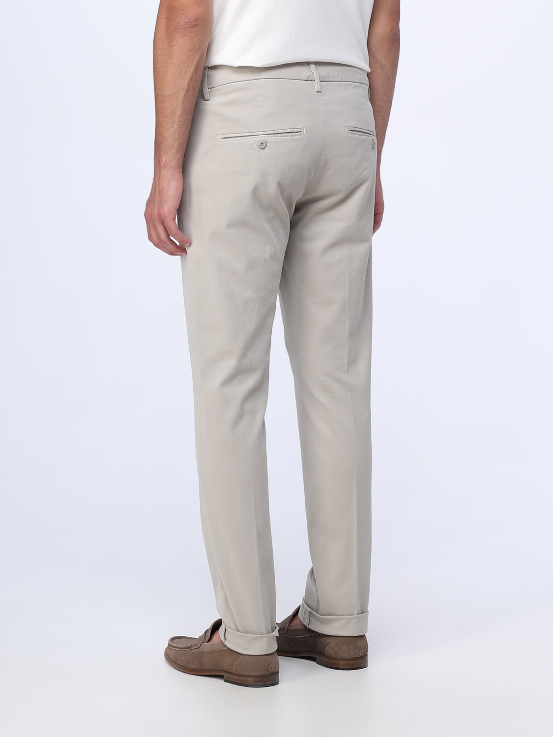 DONDUP PANTALONI: Pantalone chino Dondup in cotone stretch, Avorio - Img 2