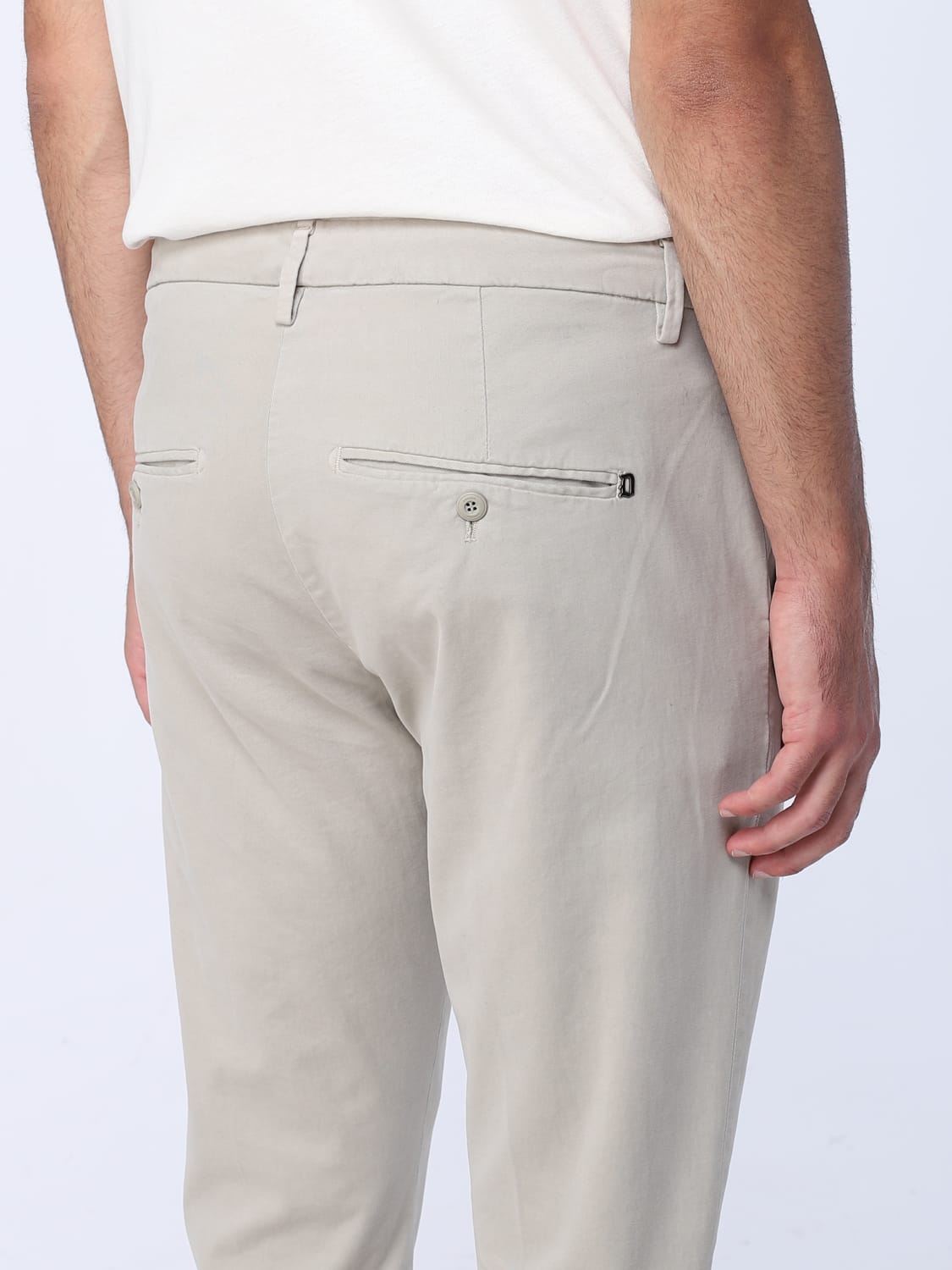 DONDUP PANTALONI: Pantalone chino Dondup in cotone stretch, Avorio - Img 3
