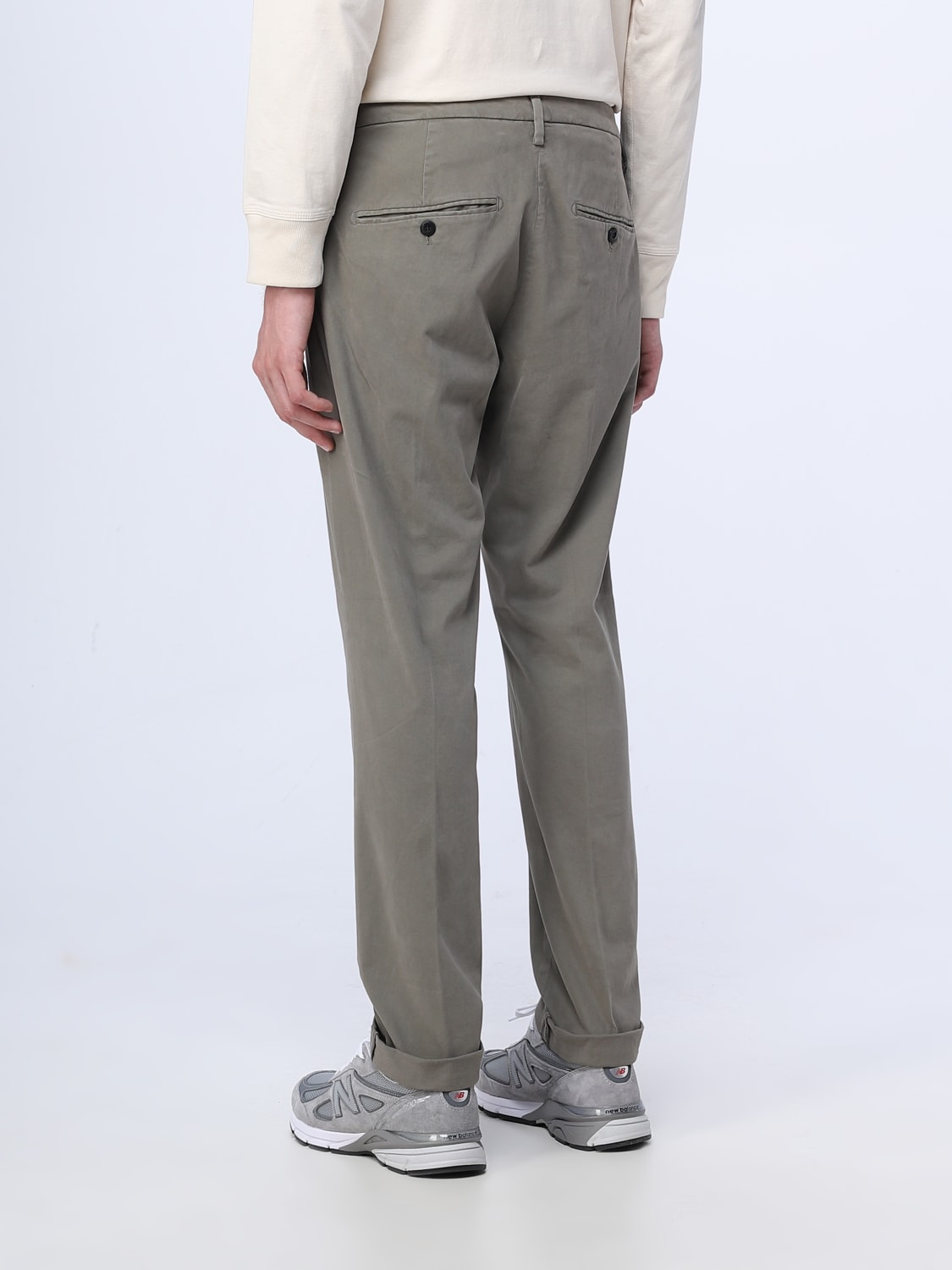 DONDUP PANTS: Dondup pants in stretch cotton, Dove Grey - Img 2