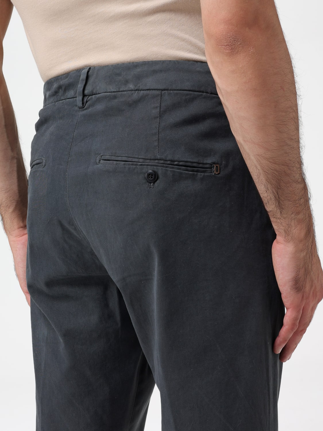 DONDUP PANTS: Dondup pants in stretch cotton, Grey 1 - Img 3