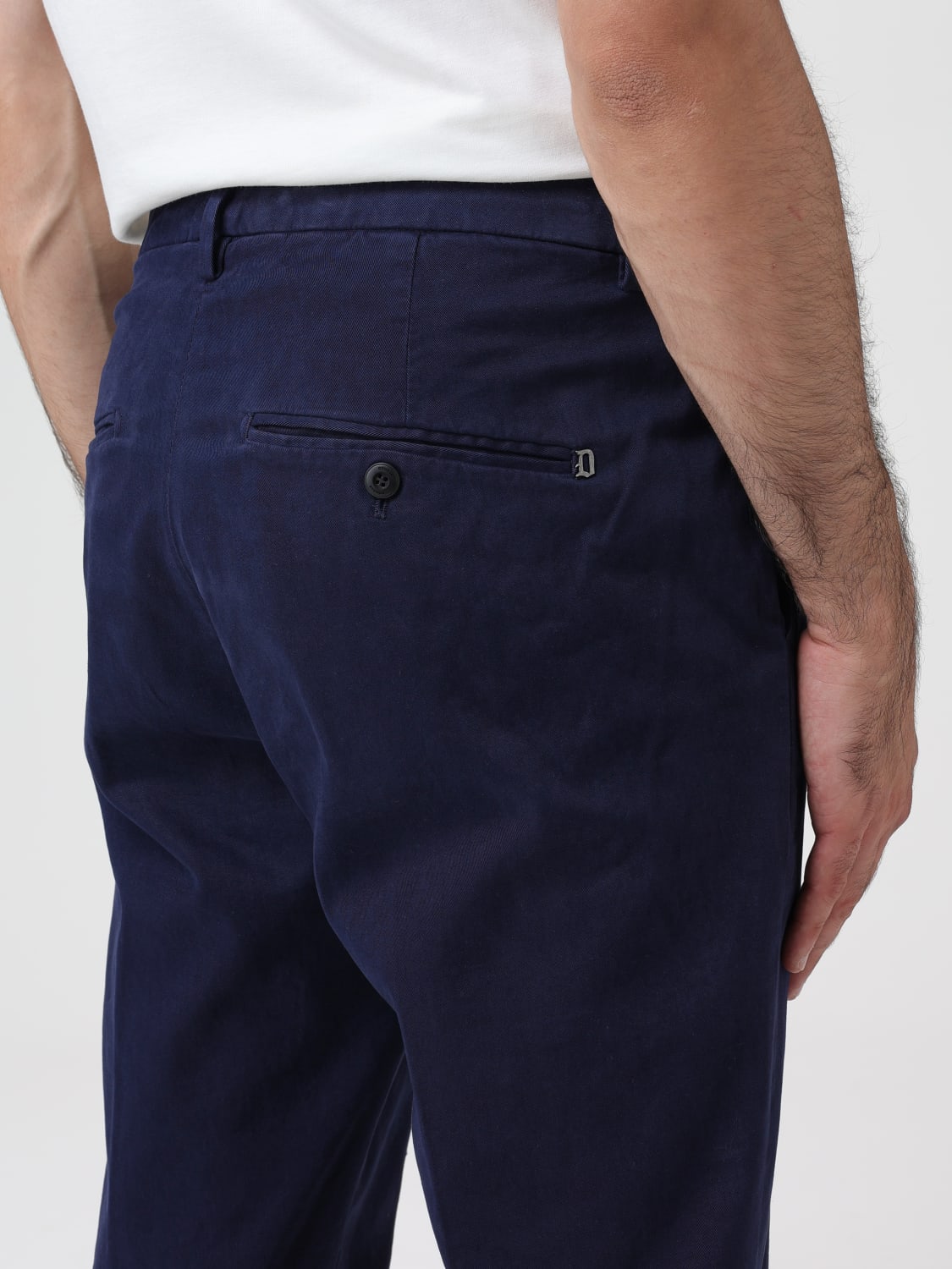 DONDUP PANTS: Dondup pants in stretch cotton, Blue 1 - Img 3