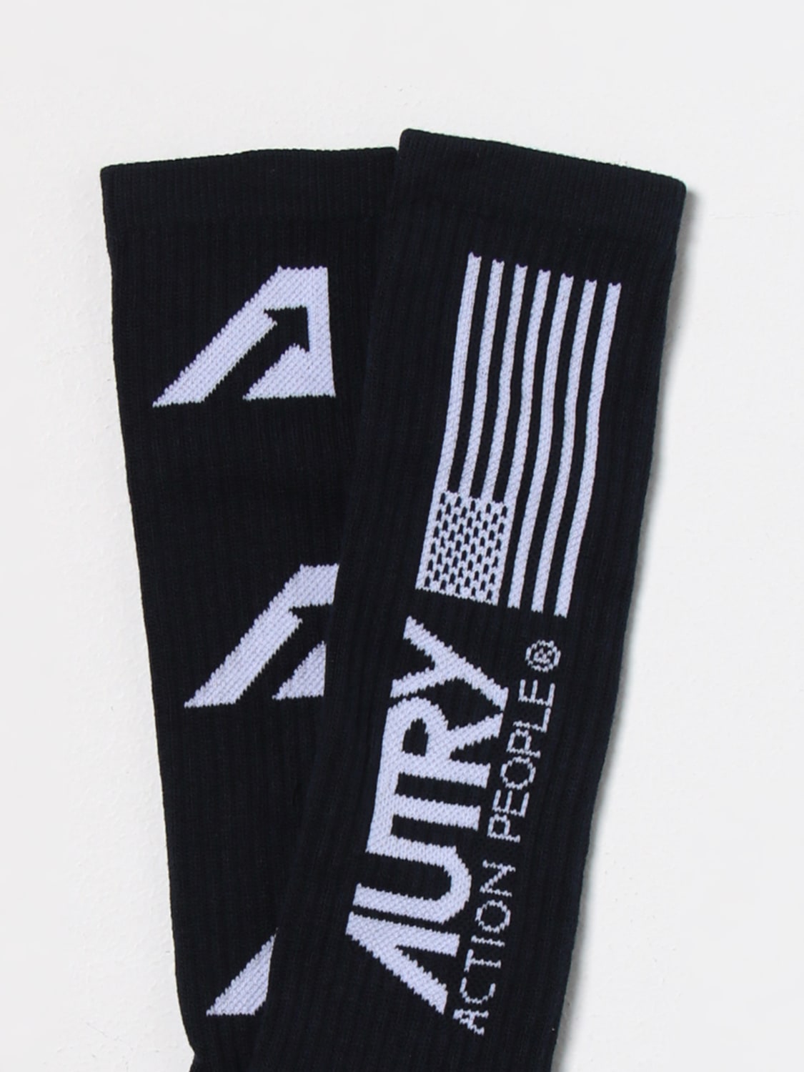 AUTRY SOCKS: Autry socks in stretch cotton, Blue - Img 2